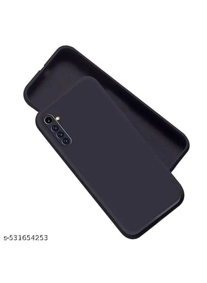 Protective  Cover For Realme 6 , Slim Fit Soft Back TPU Case Flexible Silicone Cover Compatible For Realme 6 - Black
